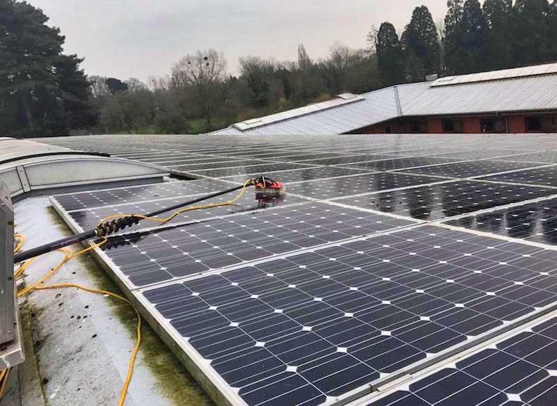 Solar panel cleaning Reading - Residential & commercial
